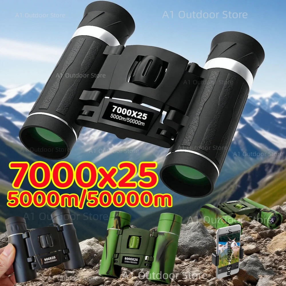 Leistungsstarkes Fern Fernglas Monokular Teleskop Faltbar Tragbar BAK4 FMC Optik Jumelles für Outdoor Camping Jagd Konzert