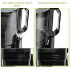 BioloMix Kaltpress-Entsafter, mit 130 mm Einfüllschacht, für ganze Früchte und Gemüse, hohe Saftausbeute, BPA-freier Slow Masticating Juicer
