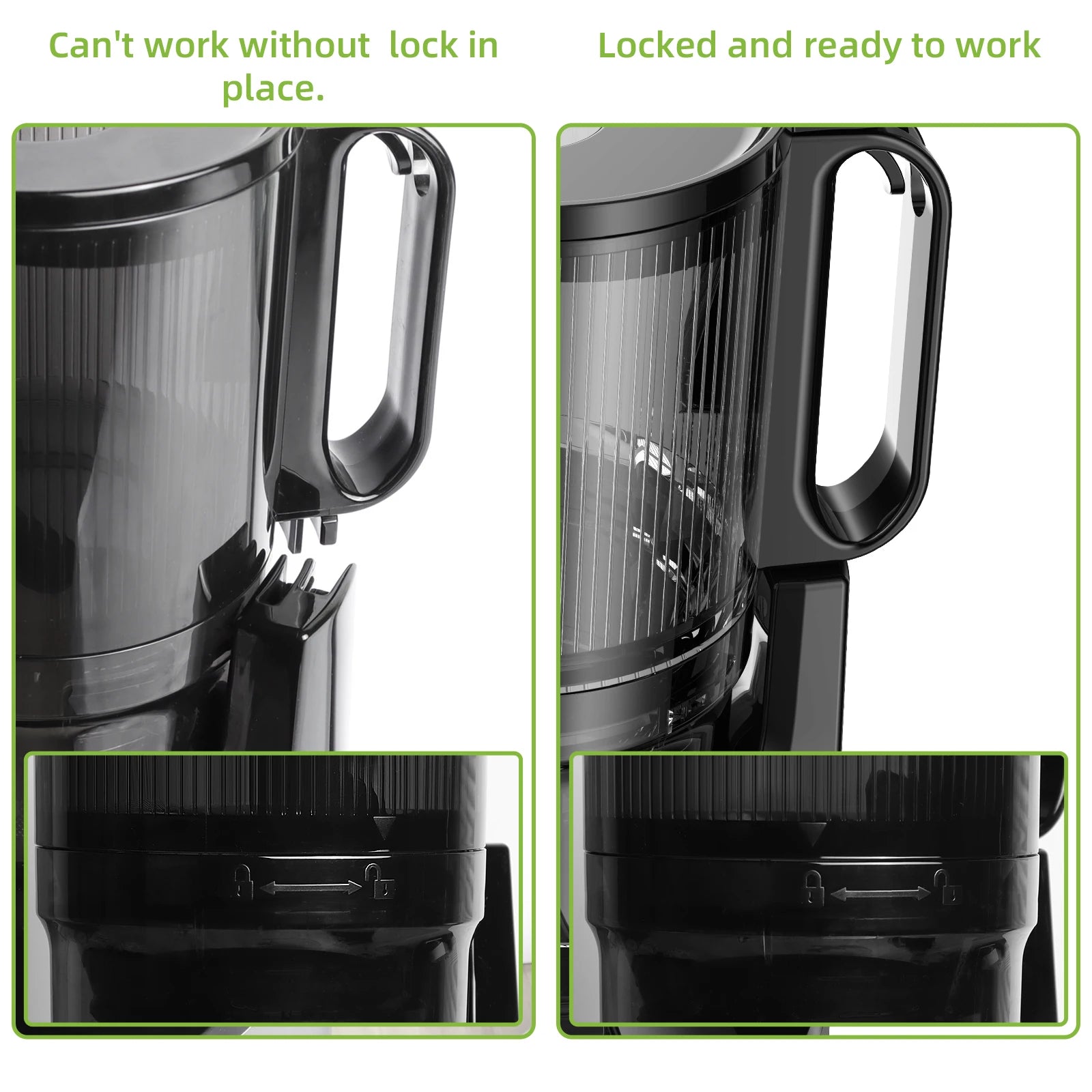 BioloMix Kaltpress-Entsafter, mit 130 mm Einfüllschacht, für ganze Früchte und Gemüse, hohe Saftausbeute, BPA-freier Slow Masticating Juicer