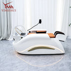 Professionelles, beliebtes elektrisches Salon-Kopfwäschebett mit Kopftherapie und Dampfgerät