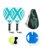 Padel-Tennisschläger Strandtennisschläger Carbonfaser Leichte Tennisschläger Outdoor-Sport Herren- und Damen-Leuchtschläger