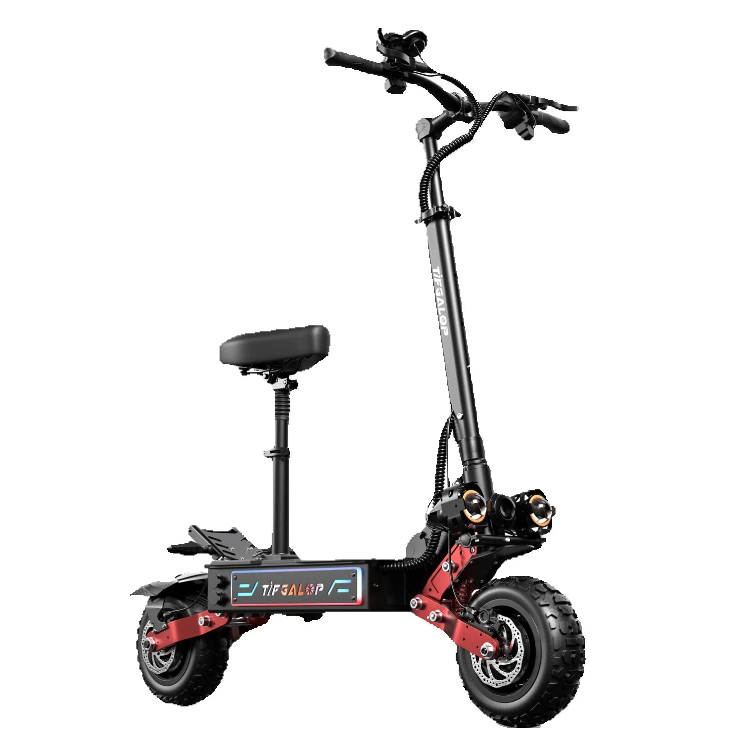 TIFGALOP CL8 Elektroroller 6000W Leistungsstarker Motor 60V 33Ah Akku bis zu 100km Reichweite Straßenzulässiger Erwachsenen-Kleinstwagen Elektroroller