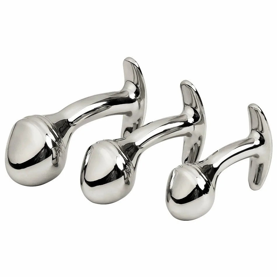 Kleines mittleres großes Analperlen-Plug-Set, künstlicher Dildo, Metall-Analplug, tragbarer Einsatz, Sexspielzeug für Männer und Frauen