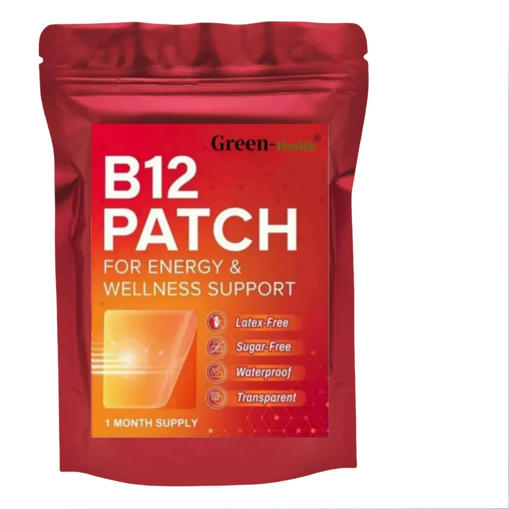Tägliches B12 Pflaster Transdermal Selbstklebende Natürliche Mischung 30 Stück für 1 Monat Vitamin B12 Pflaster