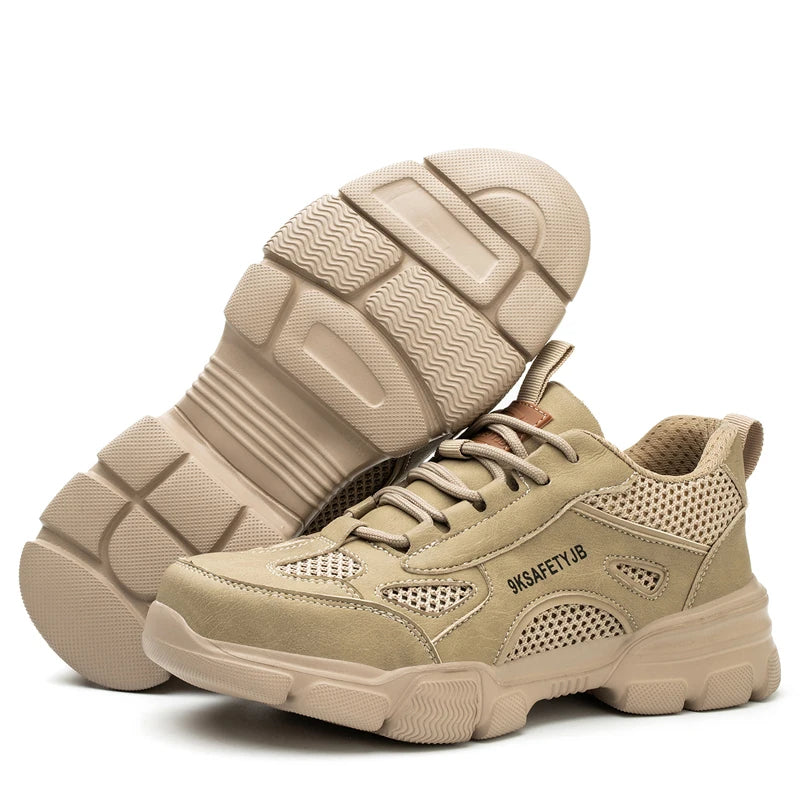 Neue Unisex Sicherheitsschuhe Herren Arbeits-Sneaker Unzerstörbare Sicherheitsstiefel Damen Schuhe Herren Stahlkappenschuhe Sportlicher Stil