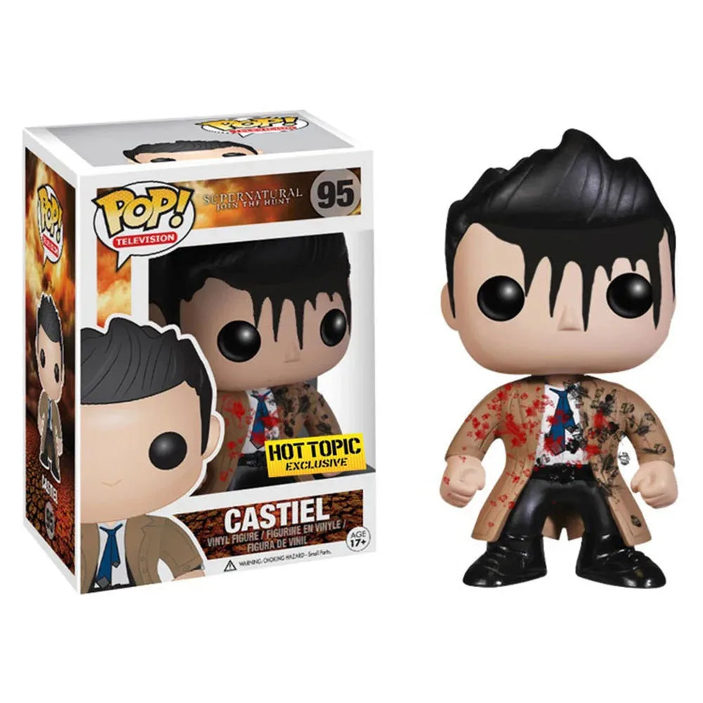Funko Pop Supernatural Sam #93 Dean #94 Castiel #95 Charlie Crowley Bobby Singer Actionfigur Spielzeug POP-SPN Vinyl-Puppe Kindergeschenk