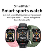 Elektronische Smartwatch BT-Anruf Herzfrequenzmesser Smartwatch Fitness Tracker Wasserdichte Sportuhren für Männer Frauen Android 2026