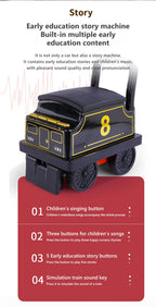 Kinder Zug Reitspielzeug Eisenbahn Klassisches Elektromodell Kann Einen Kleinen Zug Schienenwagen Transportieren Kinder Baby Lauflernwagen Spielzeug Jungen