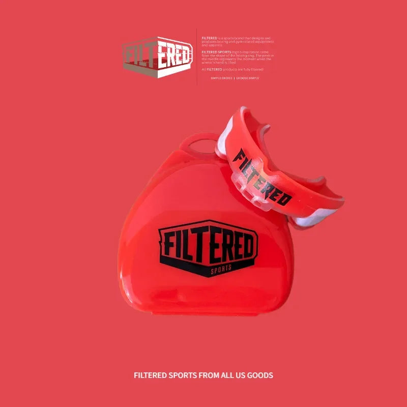 Gefilterter Sport-Mundschutz für Erwachsene, Muay Thai Boxen Zähne, Rugby Kampf, Trainingsschutz, MMA Zahnspange, Kampf-Mundschutz