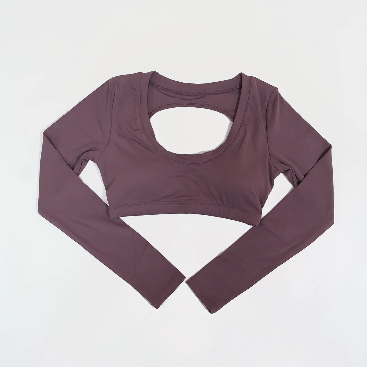 Neue Sommer Damen Rückenloses Langarm Yoga-Top Atmungsaktive weiche Sportbekleidung für Fitness-Training Bequeme Fitnesskleidung für Frauen