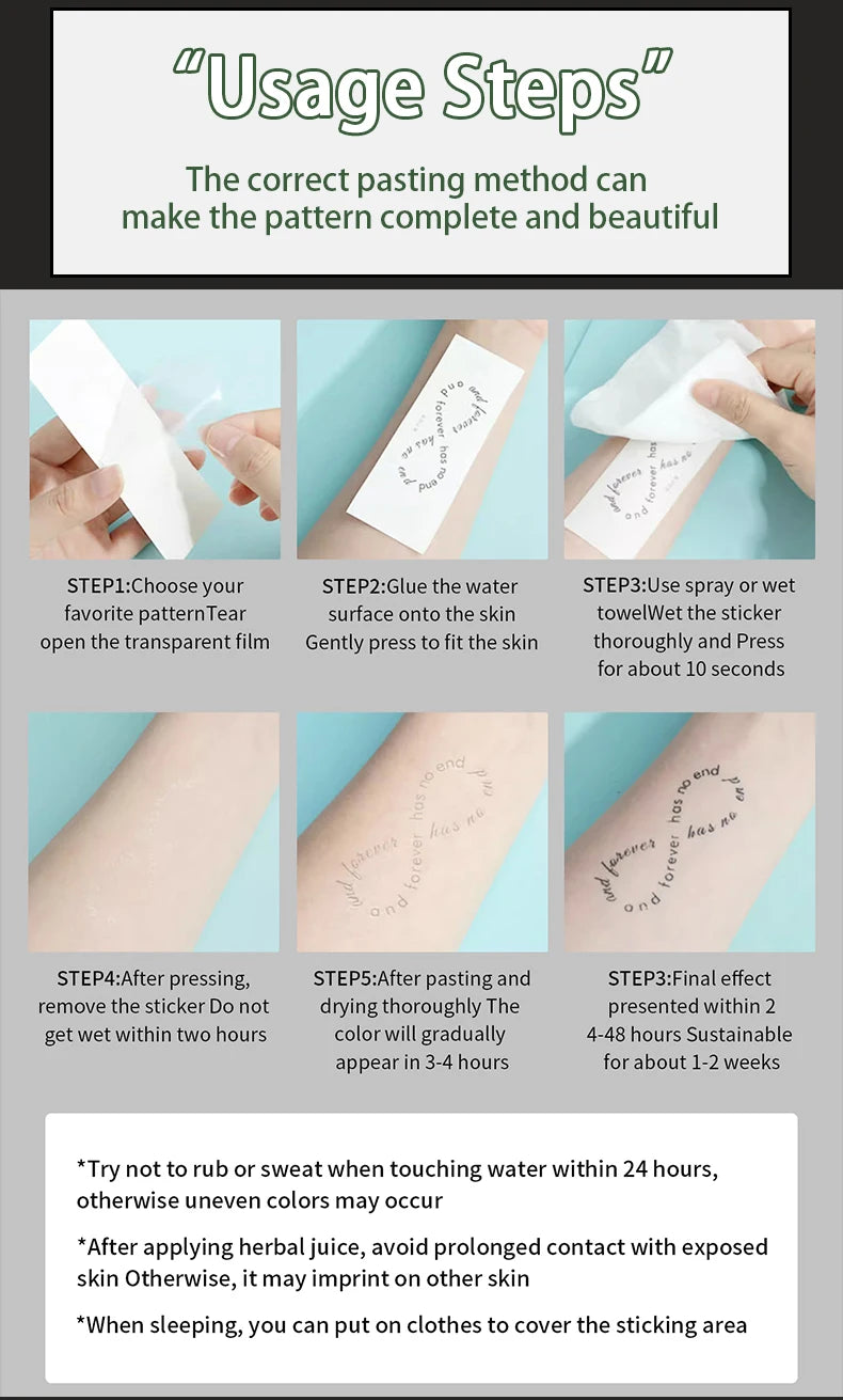 1 Stück charmante Tattoo-Aufkleber, wasserdicht, haltbar, ein bis zwei Wochen, für Mädchen, Bauch, Brust, Rücken, Taille, nicht reflektierend, Dornen-Cyan