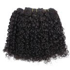 Pixie Locken Echthaar Weave Bundle mit Verschluss Brazilian Echthaar Weave Extensions 100% Echthaar Tressen HD Lace Verschluss