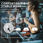 Kabellose Bluetooth 5.3 Kopfhörer 60 Std. Wiedergabezeit LED-Leistungsanzeige Ohrhörer Mikrofon Geräuschunterdrückung Stereo Sound Earphones