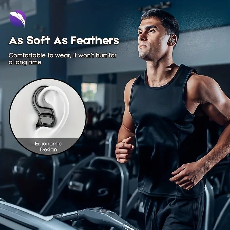 On-Ear LED Display Kopfhörer, Geräuschunterdrückende Ohrhörer, Tiefer Bass, Sport-Gamer, kabelloses Bluetooth Headset, wasserdicht mit HD Mikrofon