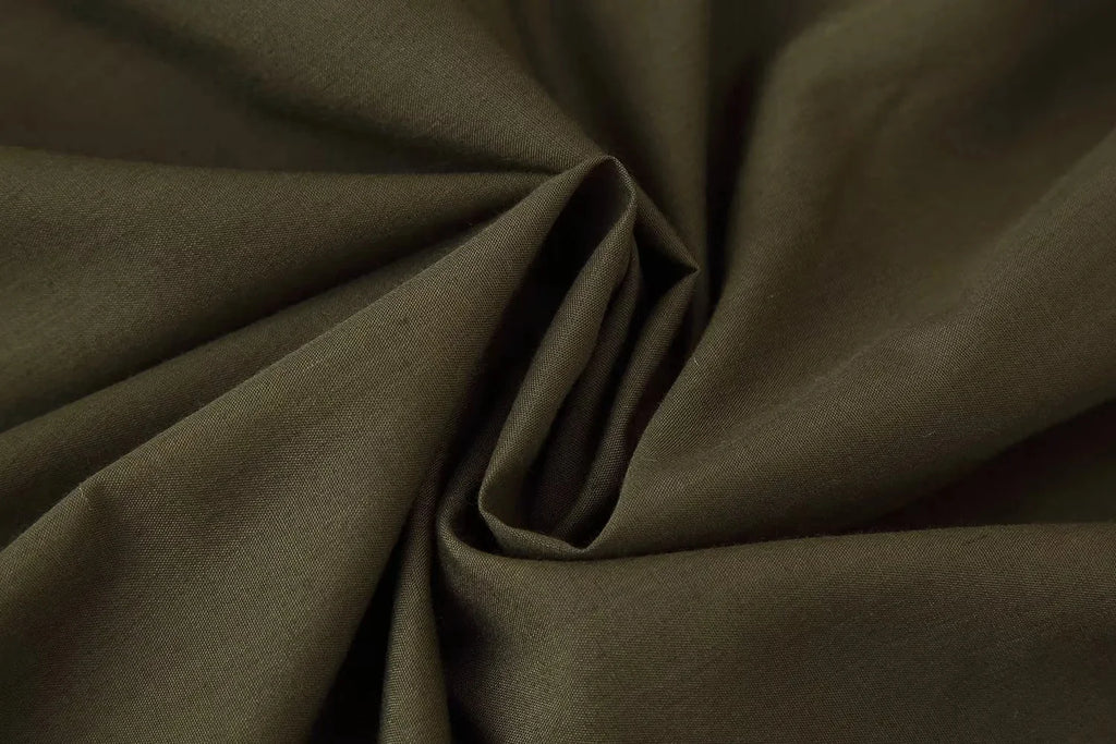 KONDALA 2026 Frühling Sommer Vintage Damenkleid Mode Einreihig Schärpen Drapierter V-Ausschnitt Ärmellos Schicke Braune Damenkleider