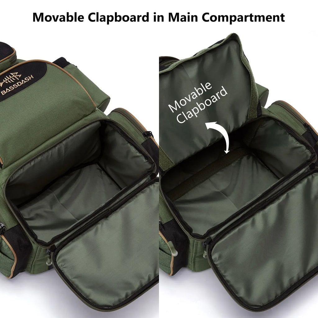 Bassdash Angeltasche Köderrucksack Leicht Taktisch Köderbox Multifunktional