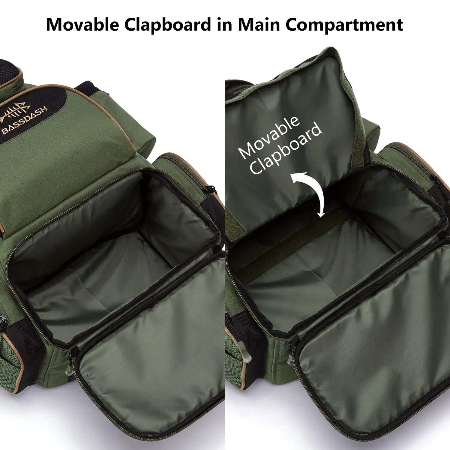 Bassdash Angeltasche Köderrucksack Leicht Taktisch Köderbox Multifunktional
