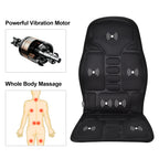 Massagesitzauflage Elektrisch Heizend Vibrationsmassage Nacken Rücken Körperkissen Massage für Auto Zuhause Lendenwirbelmatratze