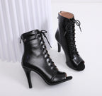 Damen Party Stiefel 2020 Damen Sexy Stilettos High Heels Schuhe Damen Latein Tanzschuhe Latein 2020 Für den Ballsaal