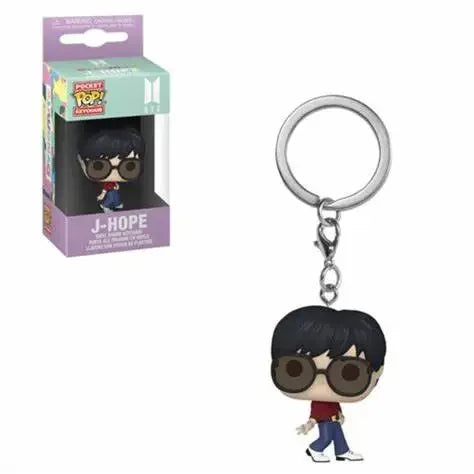Funko POP Schlüsselanhänger Spielzeug Herren Team Cartoon V JUNG KOOK JIMIN Jin V J-HOPE Pocket Pop Schlüsselanhänger Vinyl Action Figur Sammlung Spielzeug