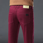 2026 98 % Baumwolle Elastische Baumwolljeans Herren Frühling Slim Straight Denim Hose Komfort Große Größe Koreanische Business Casual Hose