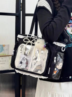 Neue Y2K Süße Japanische Ita Bag Lolita Mädchen Transparente Umhängetasche Große Kapazität Umhängetasche Lässige Tasche DIY Display Handtaschen