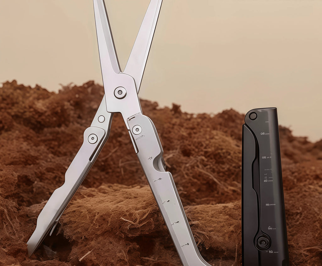 Tragbare faltbare Edelstahlschere, multifunktionales Outdoor-Werkzeug für Camping, Jagd und Angel-Survival-Ausrüstung