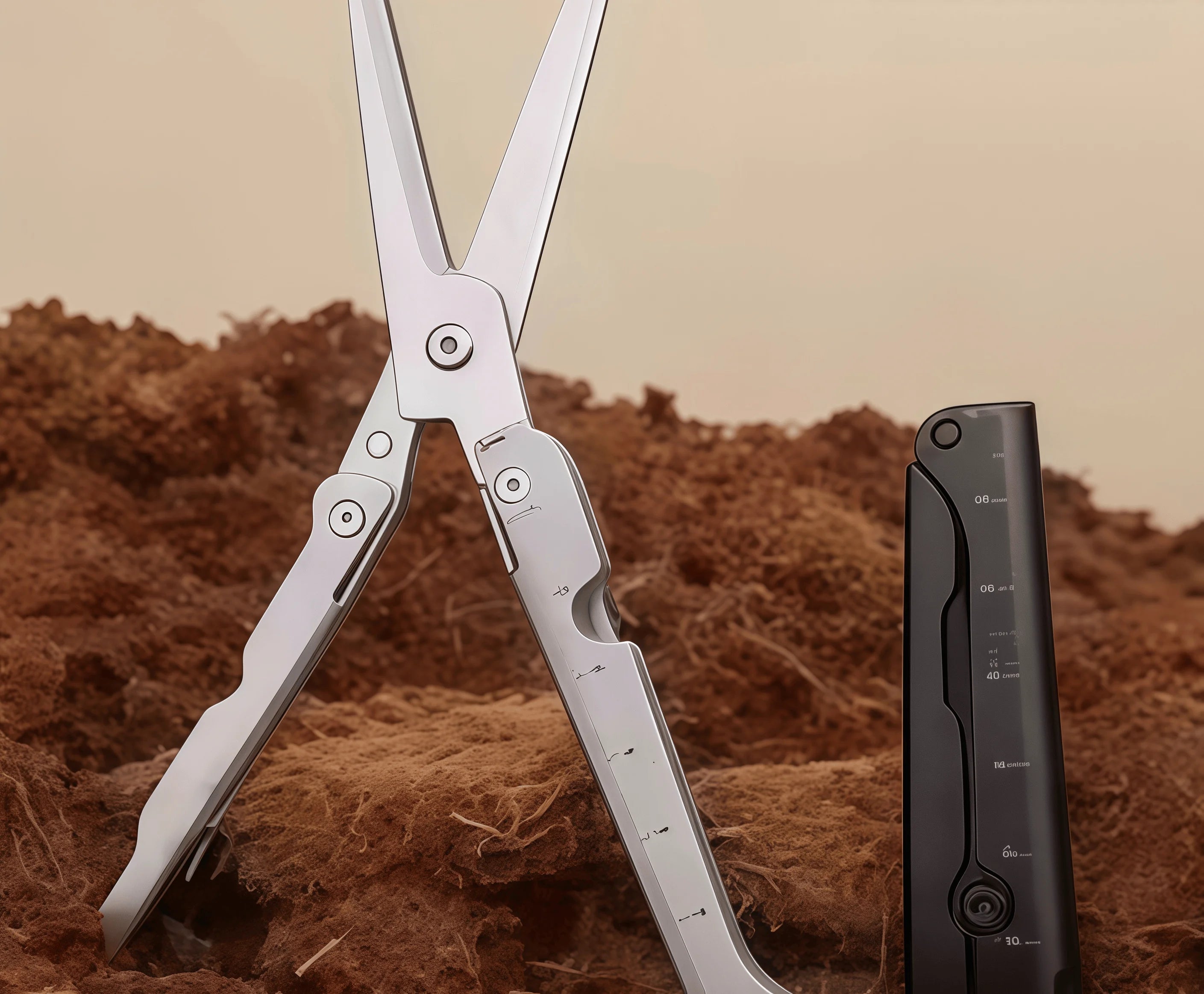 Tragbare faltbare Edelstahlschere, multifunktionales Outdoor-Werkzeug für Camping, Jagd und Angel-Survival-Ausrüstung