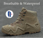 Herren Freizeit Jagd Stiefeletten Outdoor Taktische Wanderschuhe Herren Stiefel Jagd Arbeitsstiefel für Motorradschuhe Militärstiefel