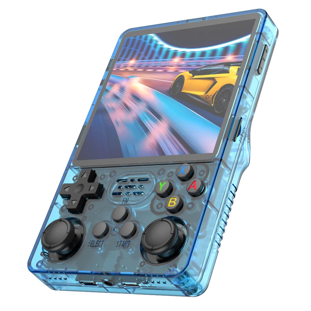 Tragbare Spielkonsole R36S Plus, 64-Bit Linux-System, 4,0 Zoll IPS-Bildschirm, Handheld-Taschen-Videospieler mit RK3326 Chip