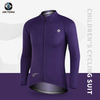 XINTOWN Herren Langarm-Radtrikot, Rennbekleidung für Frühling/Sommer, Export-Fahrradbekleidung, einfarbiges Langarm-Oberteil
