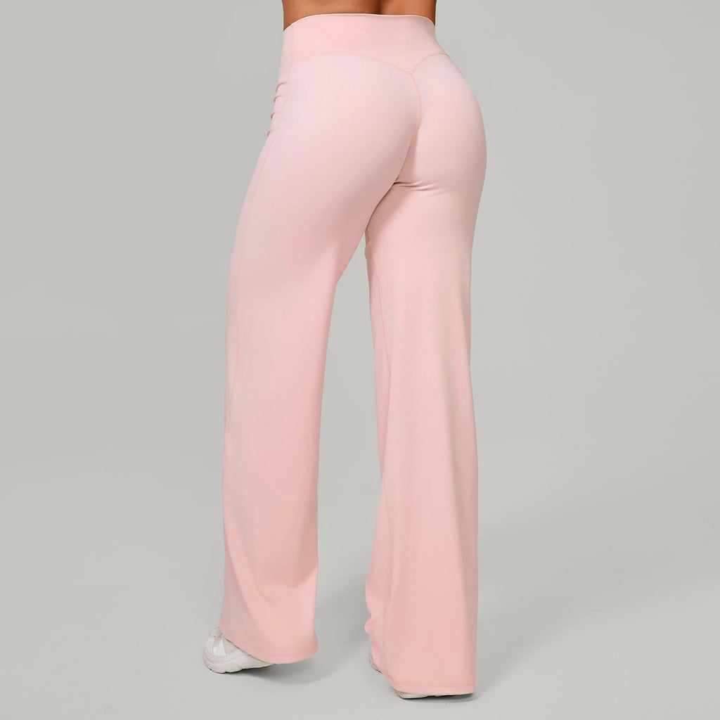Damen gerade Yoga-Leggings weicher, dehnbarer Stoff Damen-Yogahosen GYM Schweißableitende Eigenschaften Lauf-Sport-Hosen