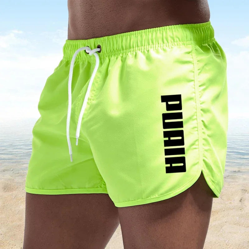 Neue heiße Sommer Badehosen Sport Fitnessstudio Laufshorts Herren Bademode Luxus Strandshorts Schnelltrocknende Herren-Badehosen Boardshorts