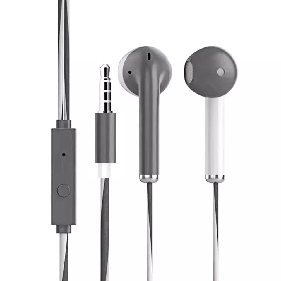 3.5mm Kabelgebundene Kopfhörer mit Bass In-Ear-Stereo-Kopfhörer Musik Sport Gaming Headset mit Mikrofon für Xiaomi IPhone Huawei Samsung