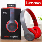 Lenovo Multifunktionaler tragbarer faltbarer kabelloser Bluetooth 5.0 Kopfhörer Für Bluetooth-Verbindung Kabelgebundene Verbindung