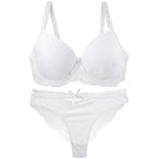 DaiNaFang Sexy BH-Set Grün Schwarz Beige Rot Weiß Lila Spitze Schleife Blumen Unterwäsche für Damen Übergröße Dessous