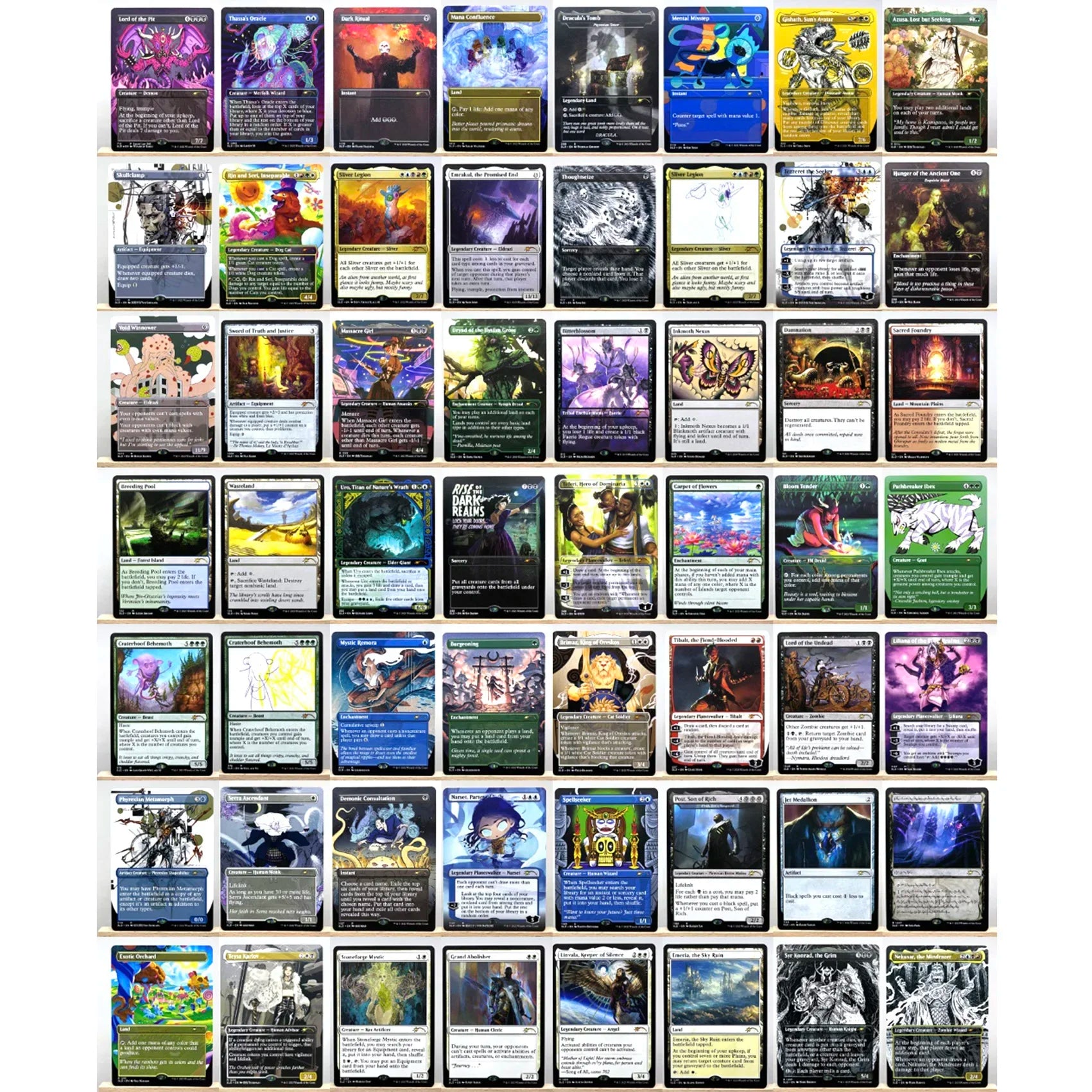 Ganze Reihe TCG-Karten für Heimspiel-Proxy: Magical Power 9 Beta Fetch Lands, VMA Dual, Schockländer, Der Eine Ring, Sammel-Sol Ring