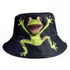 Klassischer beliebter lustiger Neuheiten-Tier-Kuh-Frosch-Ente-Fischerhut Outdoor Freizeit Sonnenschutz Sonnenhut Herren Damen Fischerhüte