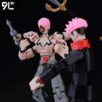 9L3D Lucky13 Gojo Sukuna Jujutsu Fushiguro Toji Gojo Satoru Actionfigur Dummy13 T13 Mehrgelenkige Sammlerstücke Titan13