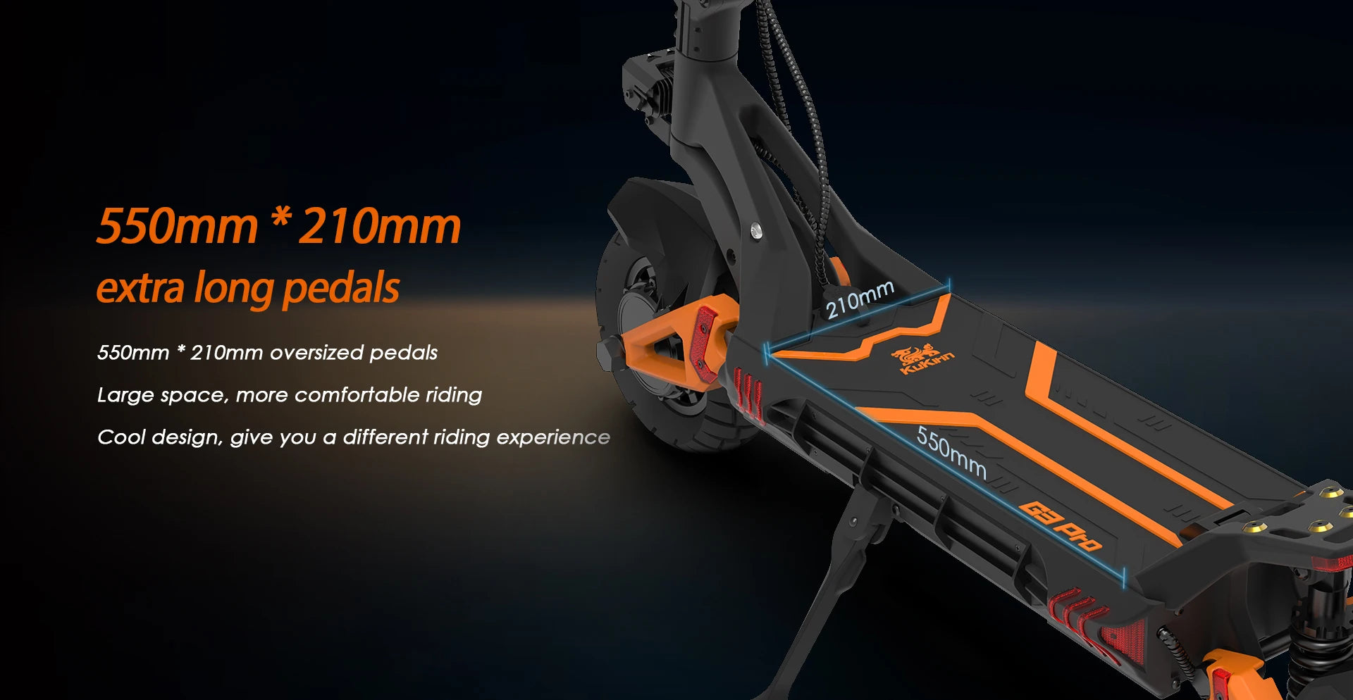 KuKirin G3 Pro Adult Electric Scooter 1200W*2 Motor All-Terrain Escooter 10 Inch Tire 52V23.4Ah Battery E-Mountain E-Scooter