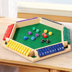 Sechsseitiges Flipping-Spiel, Holz-Zahlenspiel, Shut-The-Box-Würfelspiel - Eltern-Kind-Brettspiel, Bar-Party, Freizeit-Glücksspiel