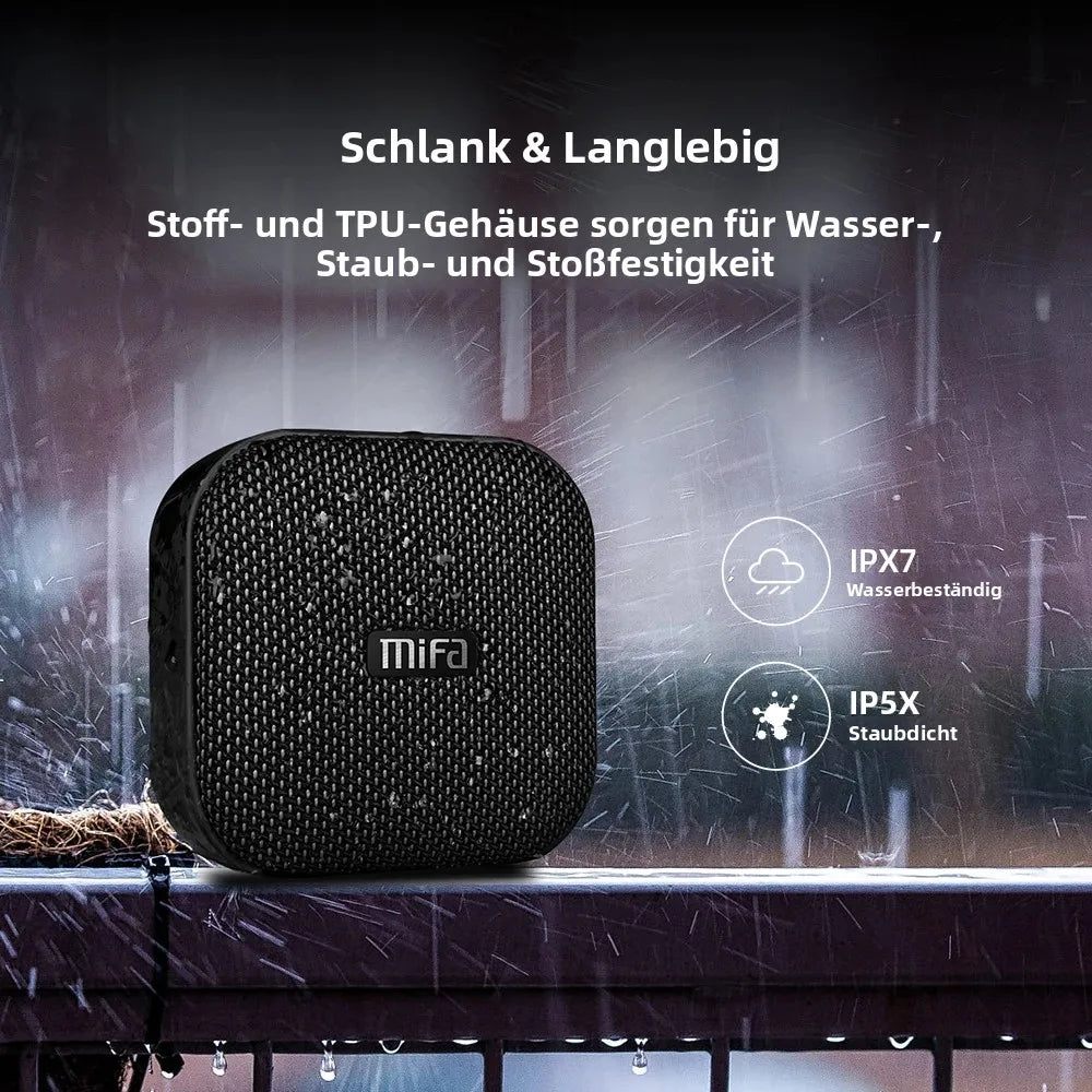 Mifa A1 Kabelloser Bluetooth Lautsprecher Wasserdichter Mini tragbarer Stereo-Musik-Outdoor-Freisprechlautsprecher für iPhone für Samsung-Telefone