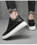 Hochwertige Herren-Sneaker, erhöhte Herrenschuhe, modische Freizeitschuhe, bequeme Leder-Sportschuhe, Höhenzunahme 6/8/10 cm