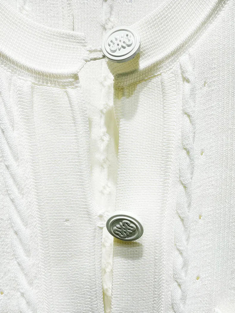 Sommer einfarbig Rundhals Kurzarm Business-Kleid Damen Koreanisch Einreiher Ausgeschnittenes langes Kleid Modetrend