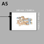 LED Leuchtpad Kopiertisch Transparentes Schreib- und Zeichenbrett Ideal für Künstler und Studenten Anime-Kunst Replizierung Zeichentool