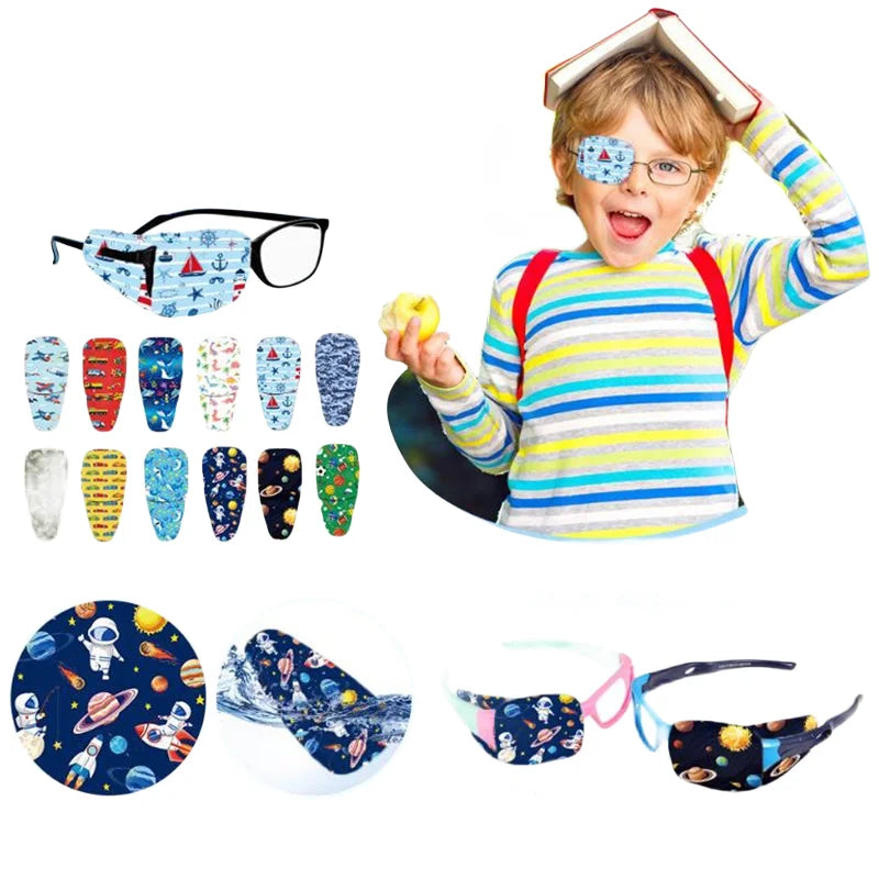 4/8 Stück niedliche Kinder-Schielbehandlung Sehhilfe Kindergesundheitspflege Kinder Okklusion Medizinische Lazy Eye Patch Augenbinde