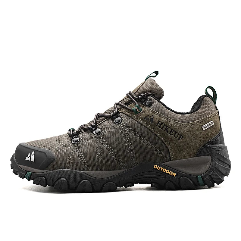 HIKEUP Rutschfeste Herren Wanderschuhe Atmungsaktive Outdoor Abriebfeste Spritzwassergeschützte Kletterschuhe Herren Sneaker Tourismus Bergschuhe
