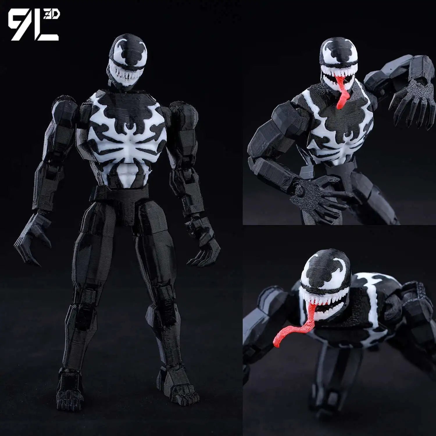 Venom Spider-Man Lucky13 Dummy13 Actionfiguren – 3D-gedruckte T13-Mehrgelenk-Shapeshift-Mannequin-Anime-Sammelspielzeuge