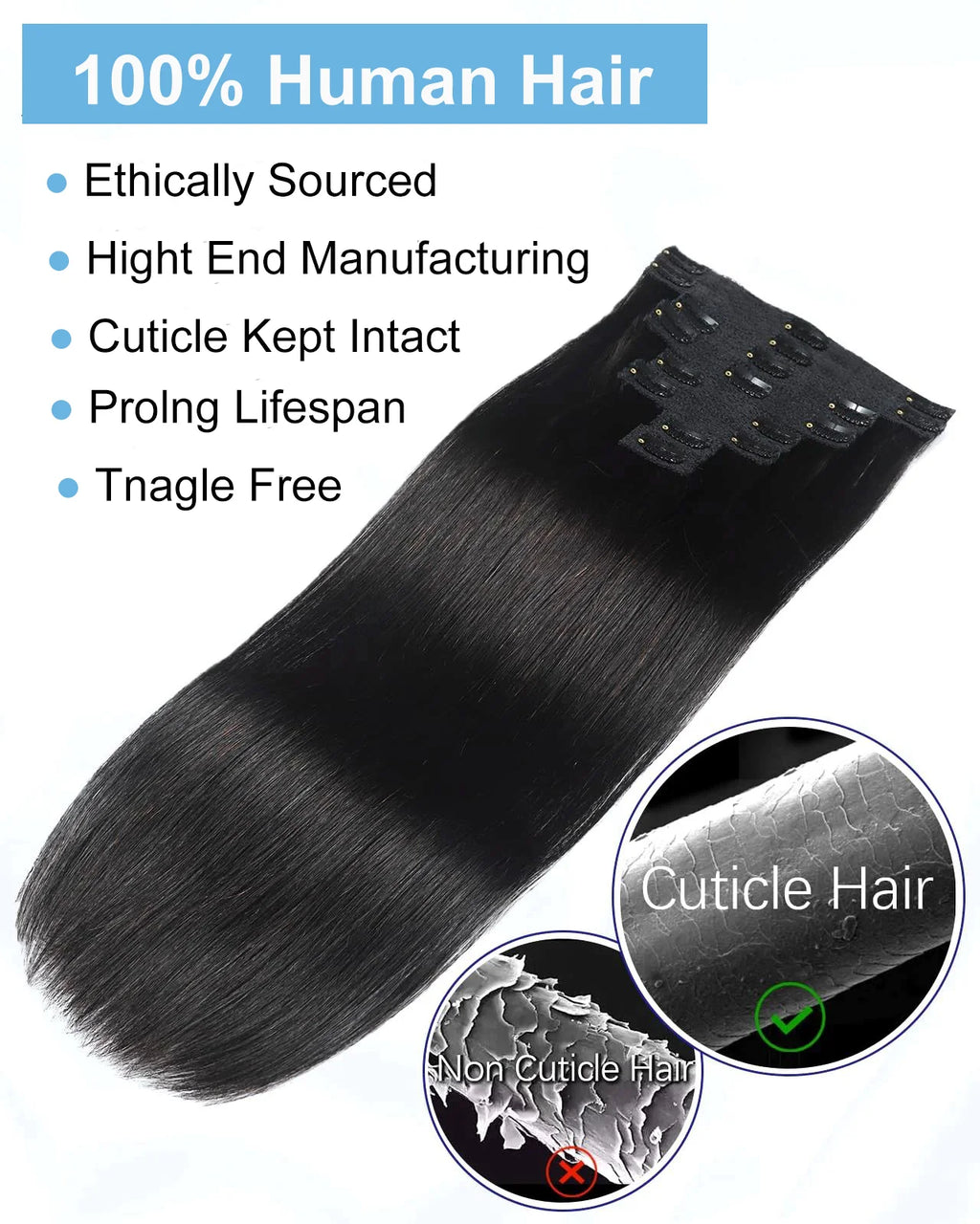 8 Stück Clip In Echthaar Extensions 100% Echthaar Clip In Natürliche Haarverlängerungen Glatte Haarteile 14-26 Zoll Remy Haar