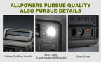 ALLPOWERS Tragbare Powerstation R600, 299Wh LiFeP04 Akku mit 2x 600W (1200W Spitze) AC-Steckdosen für Outdoor-Camping Wohnmobil Zuhause